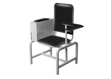 เก้าอี้ผู้บริจาคโลหิตดำ Manual พร้อมที่เท้าแขนและตู้ปรับระดับได้