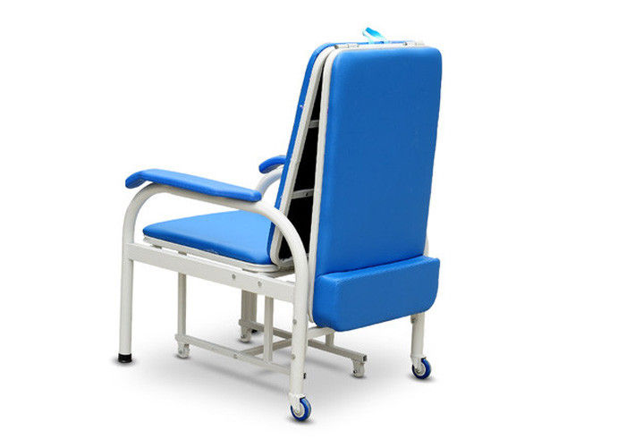 เตียงแพทย์พับได้แพทย์พร้อมเก้าอี้สำหรับห้องผู้ป่วยในโรงพยาบาล