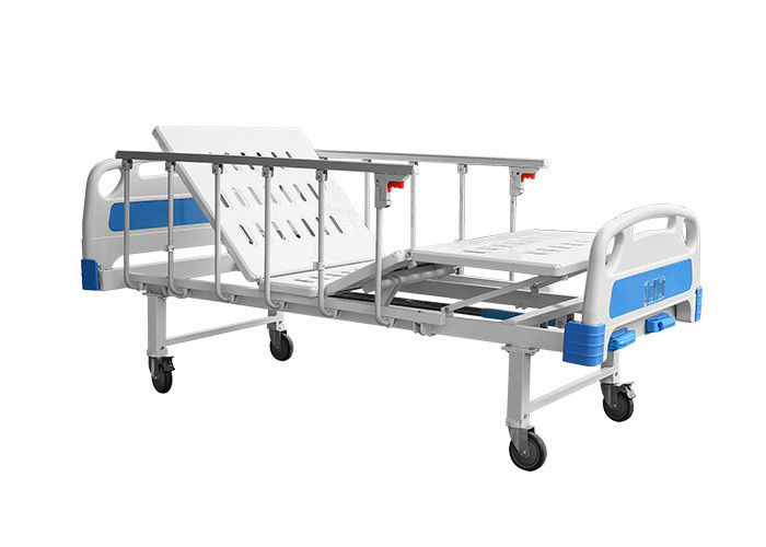 Anti-age Manual Hospital Bed รางด้านข้างอลูมิเนียมอัลลอยด์สองด้าม